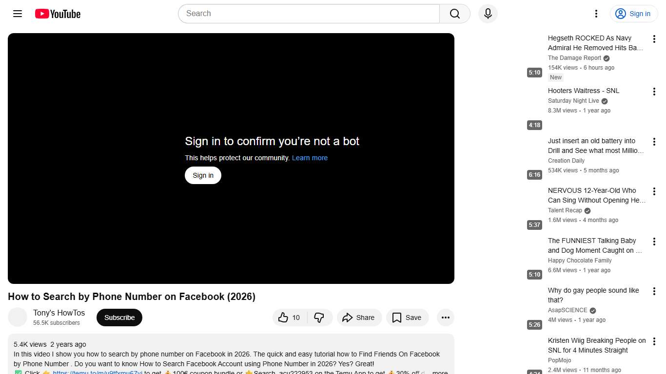 How to Search by Phone Number on Facebook (2026) - YouTube